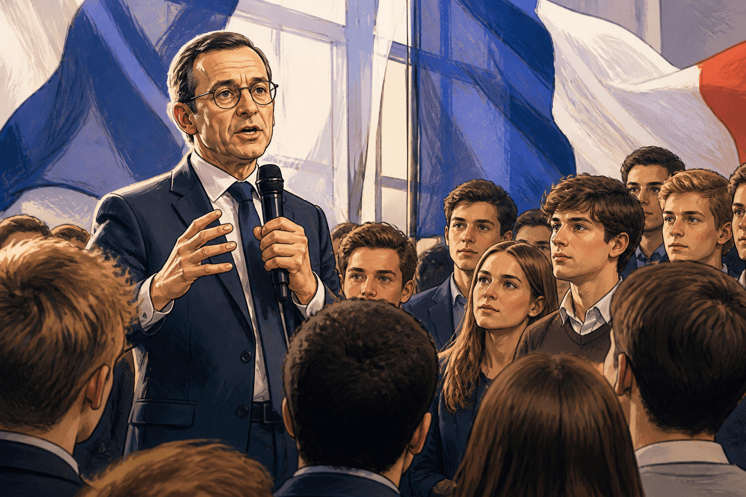 Bruno Retailleau mobilise les Jeunes Républicains à Nogent