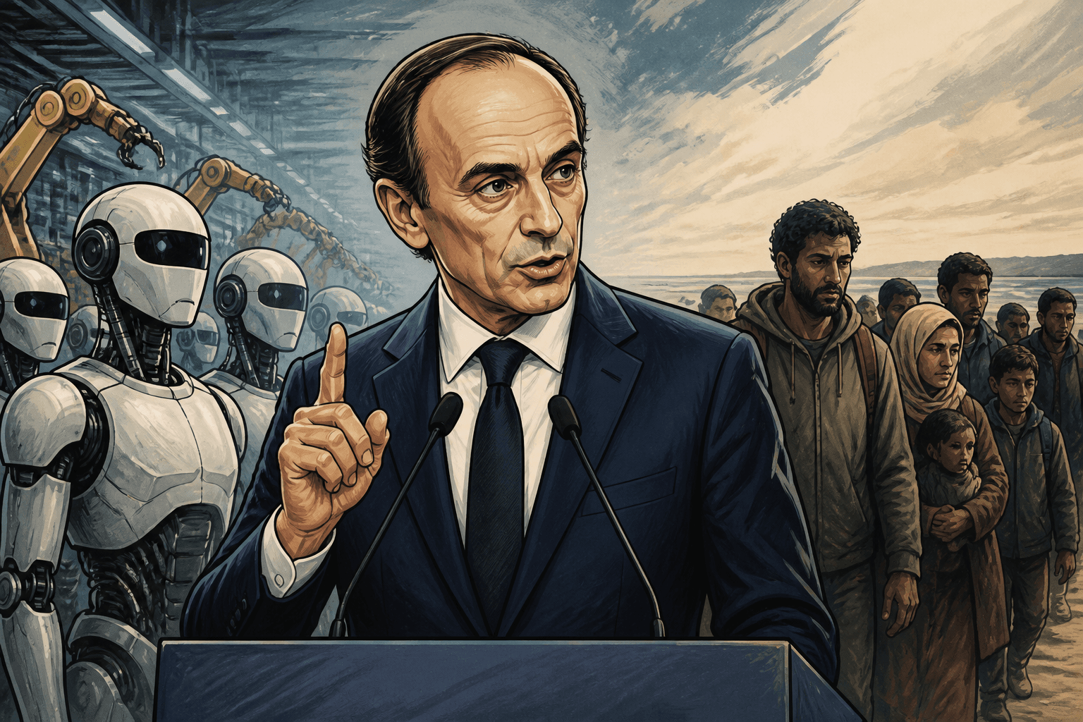 Éric Zemmour prône les robots pour remplacer l'immigration