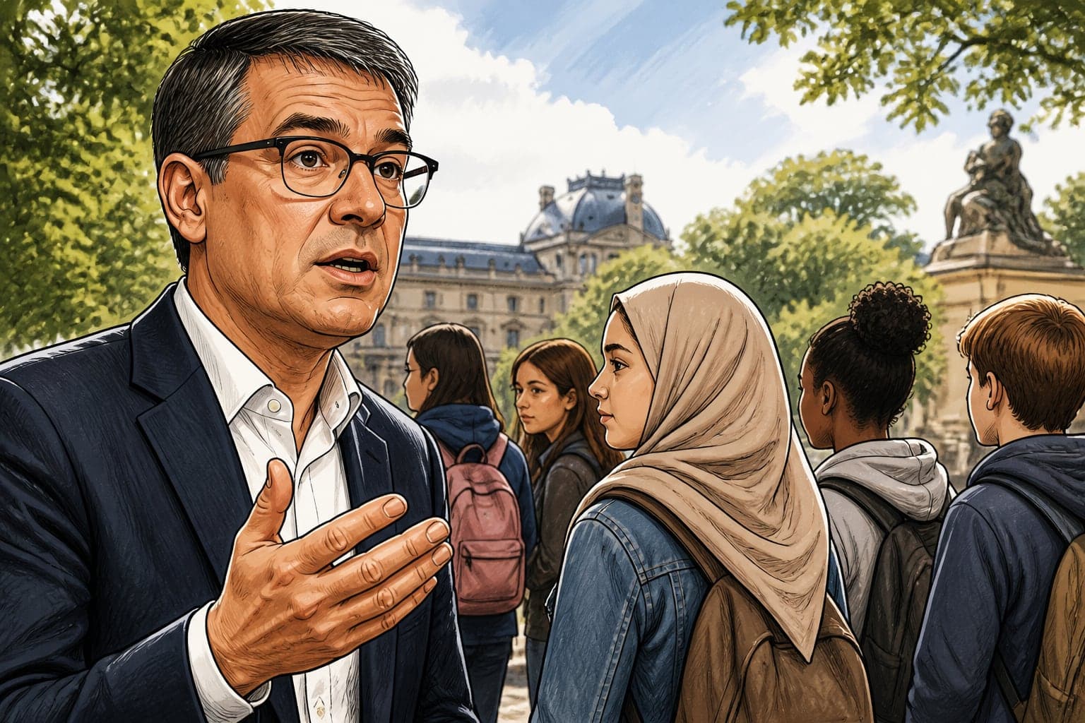 Olivier Faure défend le port du foulard lors des sorties scolaires
