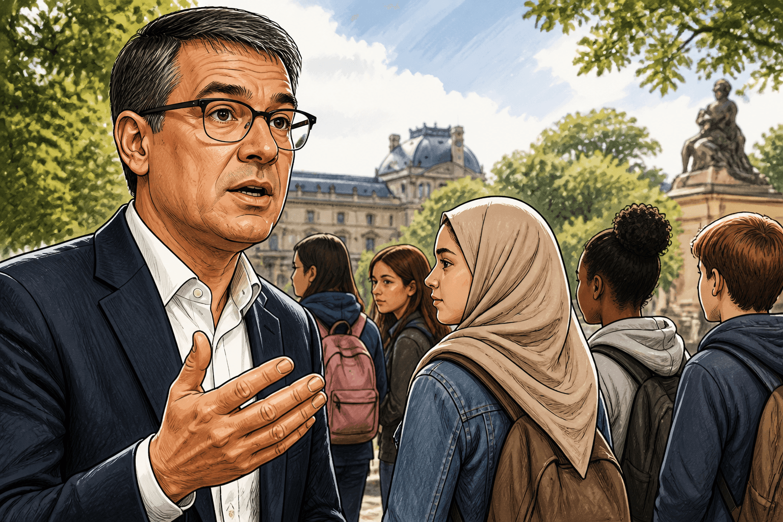 Olivier Faure défend le port du foulard lors des sorties scolaires