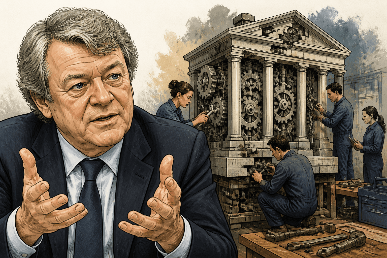 Jean-Louis Borloo réclame des « mécanos » pour refonder l'État