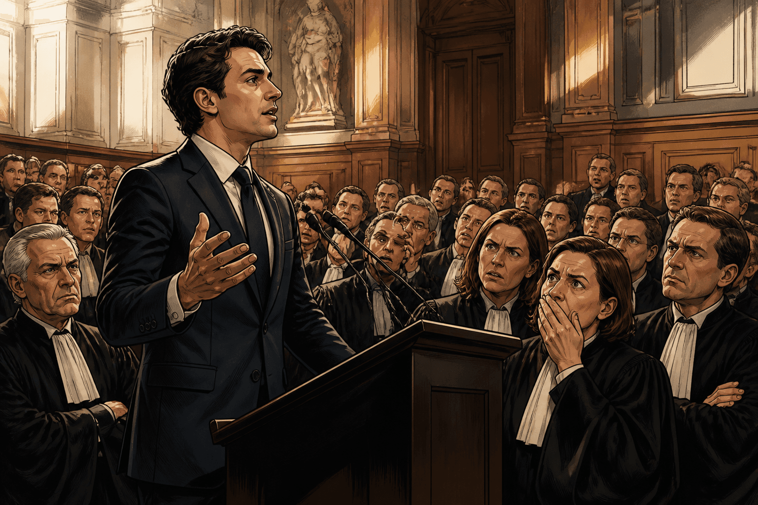 Charles Alloncle à la conférence Berryer : vif émoi chez les avocats