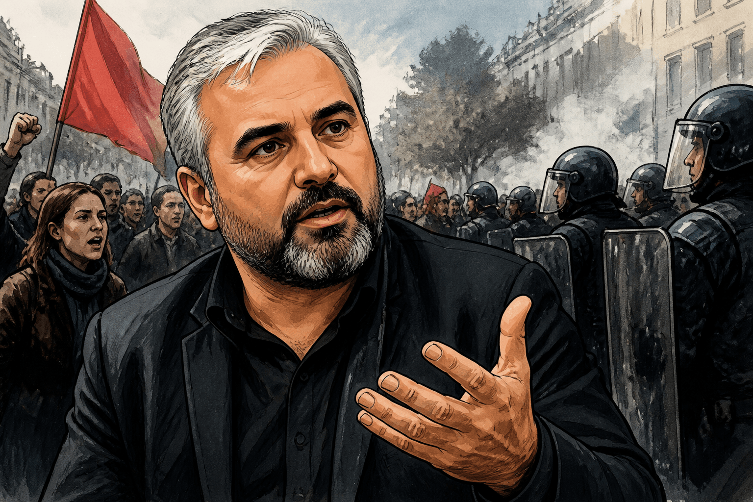 Alexis Corbière défend le droit de manifester face aux tensions