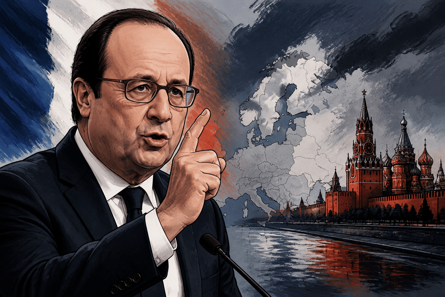 François Hollande hausse le ton face à Moscou et esquisse 2027