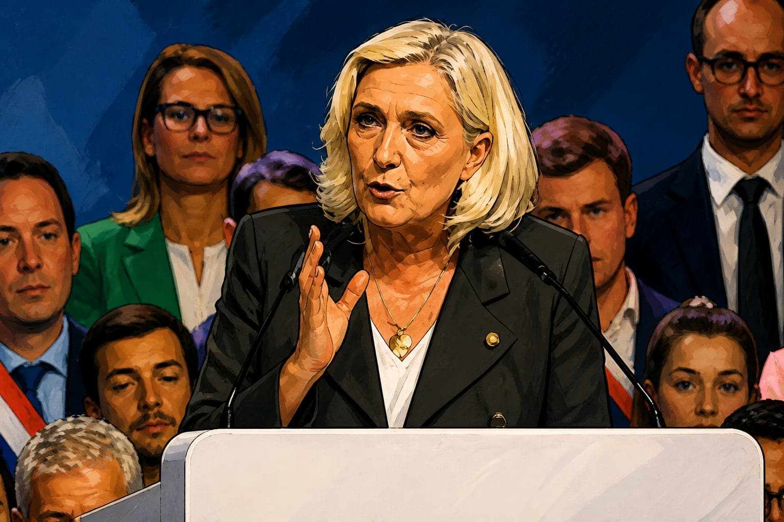 Marine Le Pen veut interdire le voile dans l'espace public par étapes