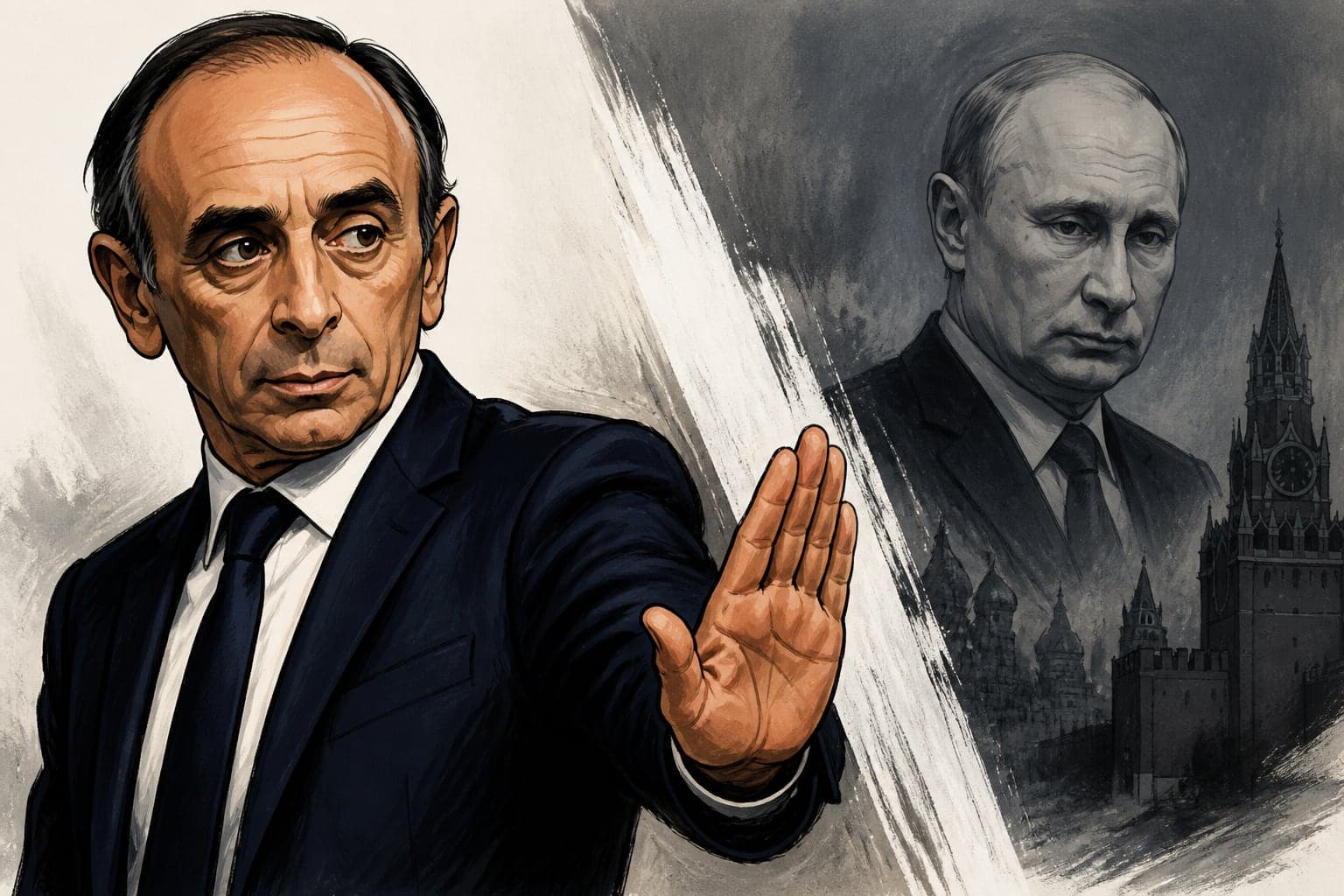 Éric Zemmour récuse toute admiration pour Vladimir Poutine