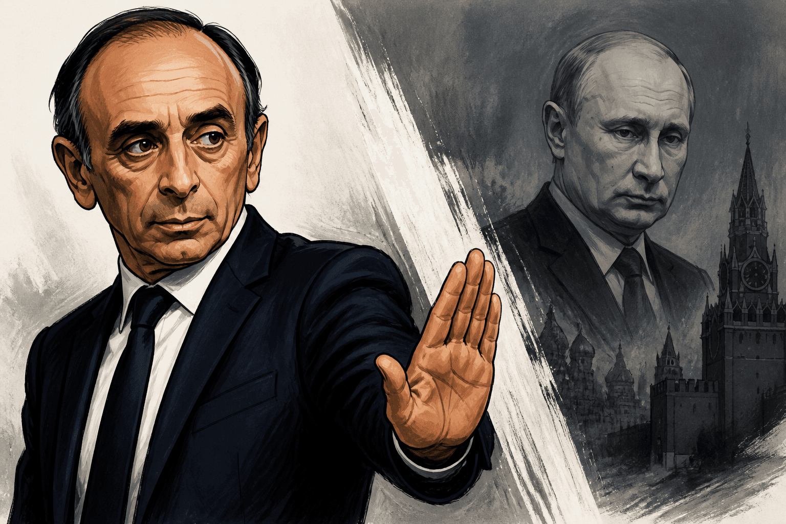 Éric Zemmour récuse toute admiration pour Vladimir Poutine