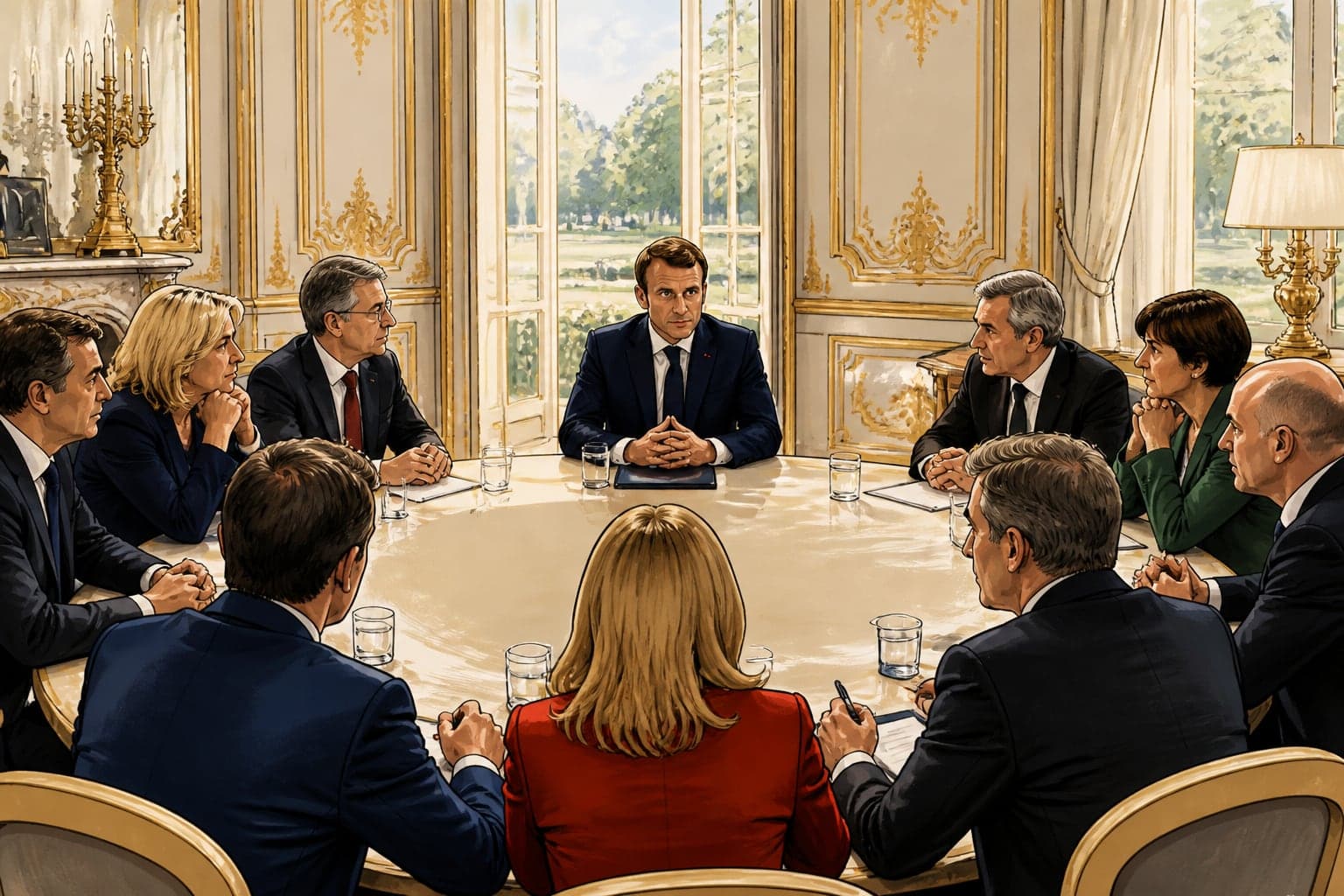 Carburants et crises mondiales : Macron réunit les chefs de partis à l'Élysée