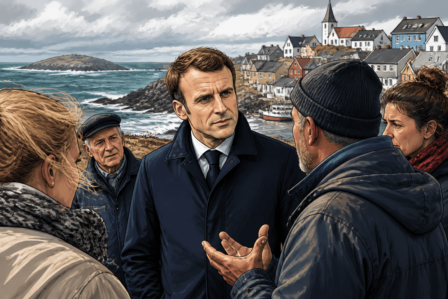 Emmanuel Macron à Saint-Pierre-et-Miquelon face aux défis insulaires