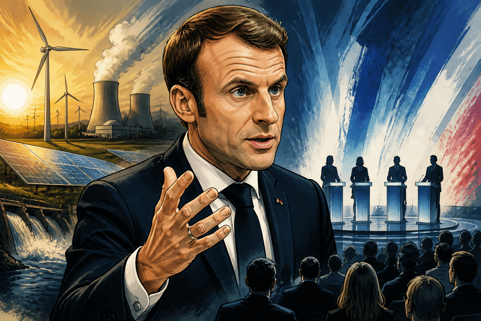 Emmanuel Macron alerte sur l'énergie et esquisse les débats de 2027
