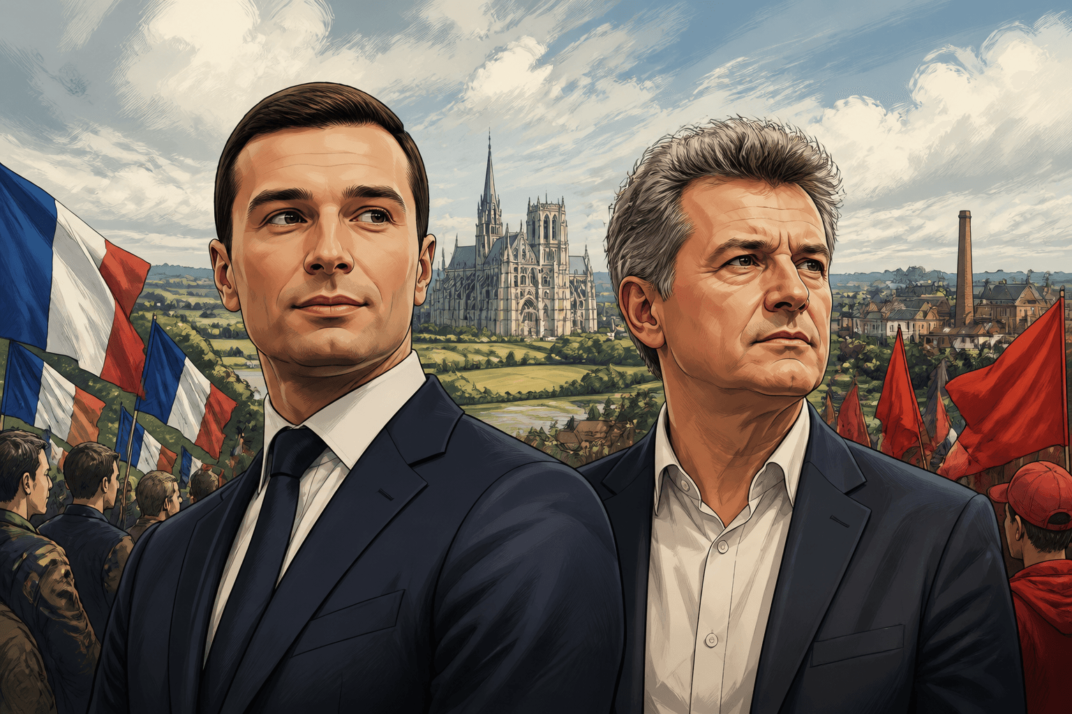 Jordan Bardella et Fabien Roussel lancent leur rentrée dans l’Oise