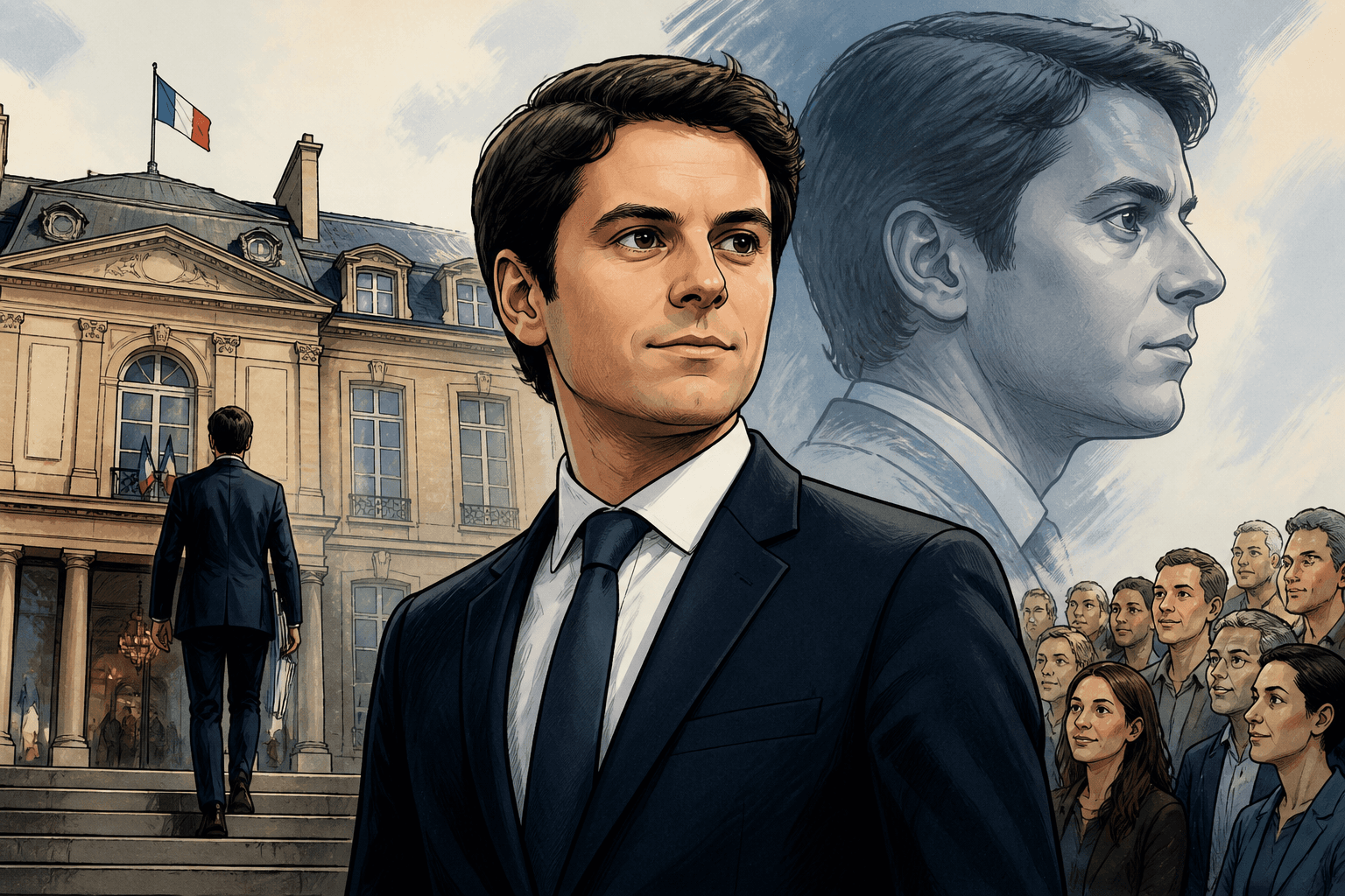 Gabriel Attal mise sur son expérience à Matignon pour rassurer