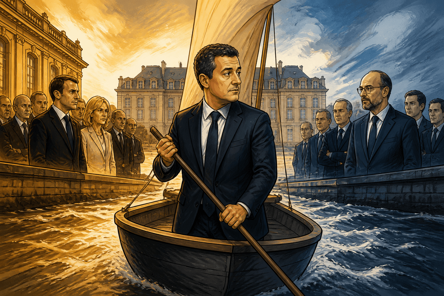 Gérald Darmanin navigue entre le pouvoir et le camp Philippe