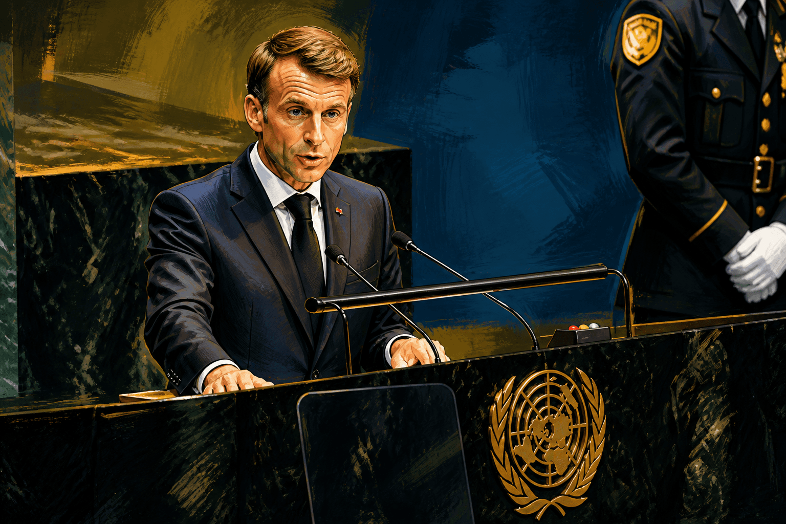 Emmanuel Macron hausse le ton à l'ONU face aux crises mondiales