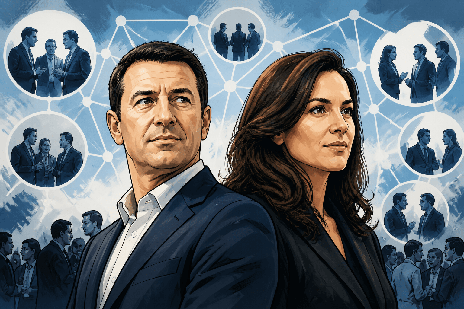 David Lisnard et Sarah Knafo activent leurs réseaux libéraux