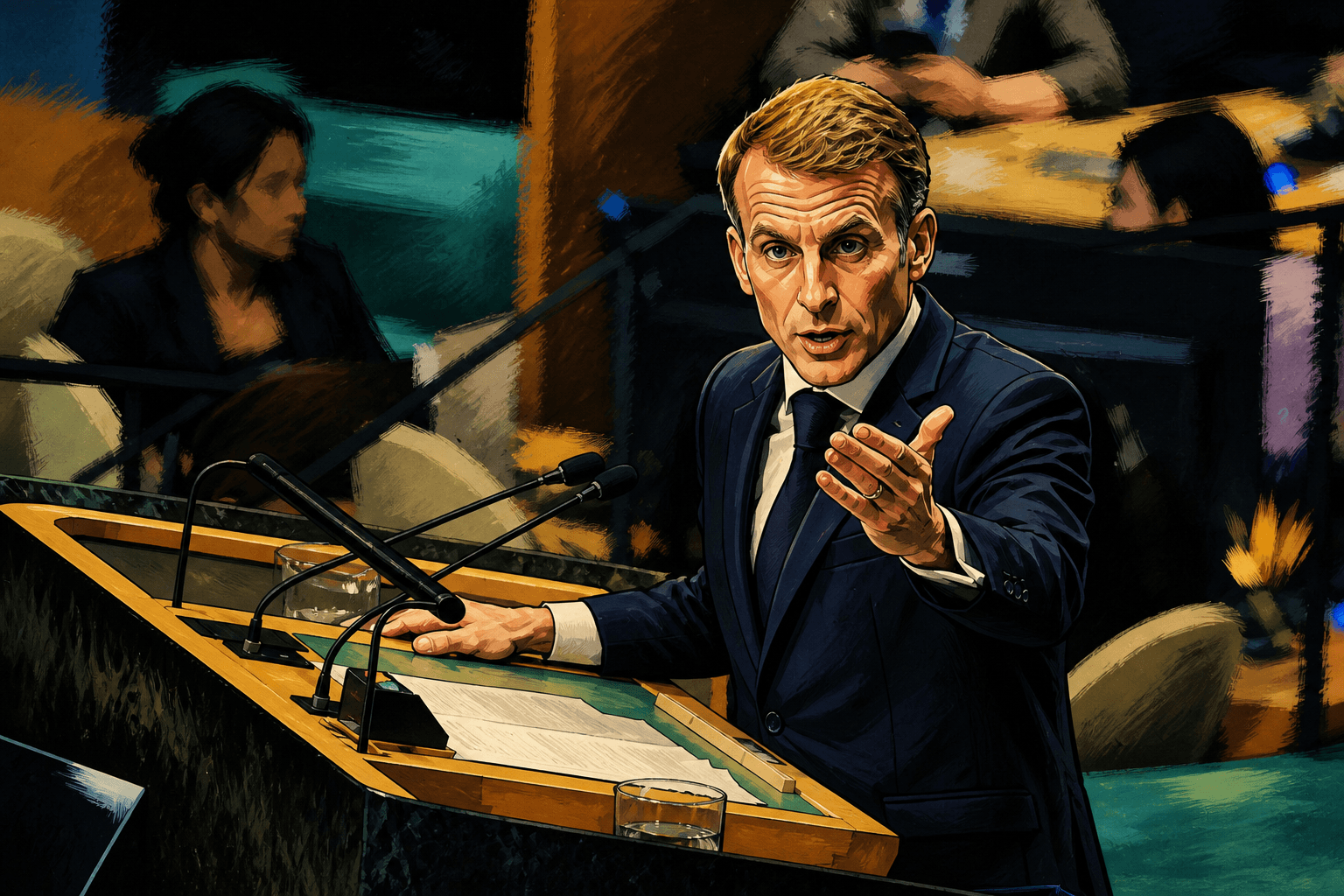 Macron essuie les foudres d'Israël après ses propos à l'ONU