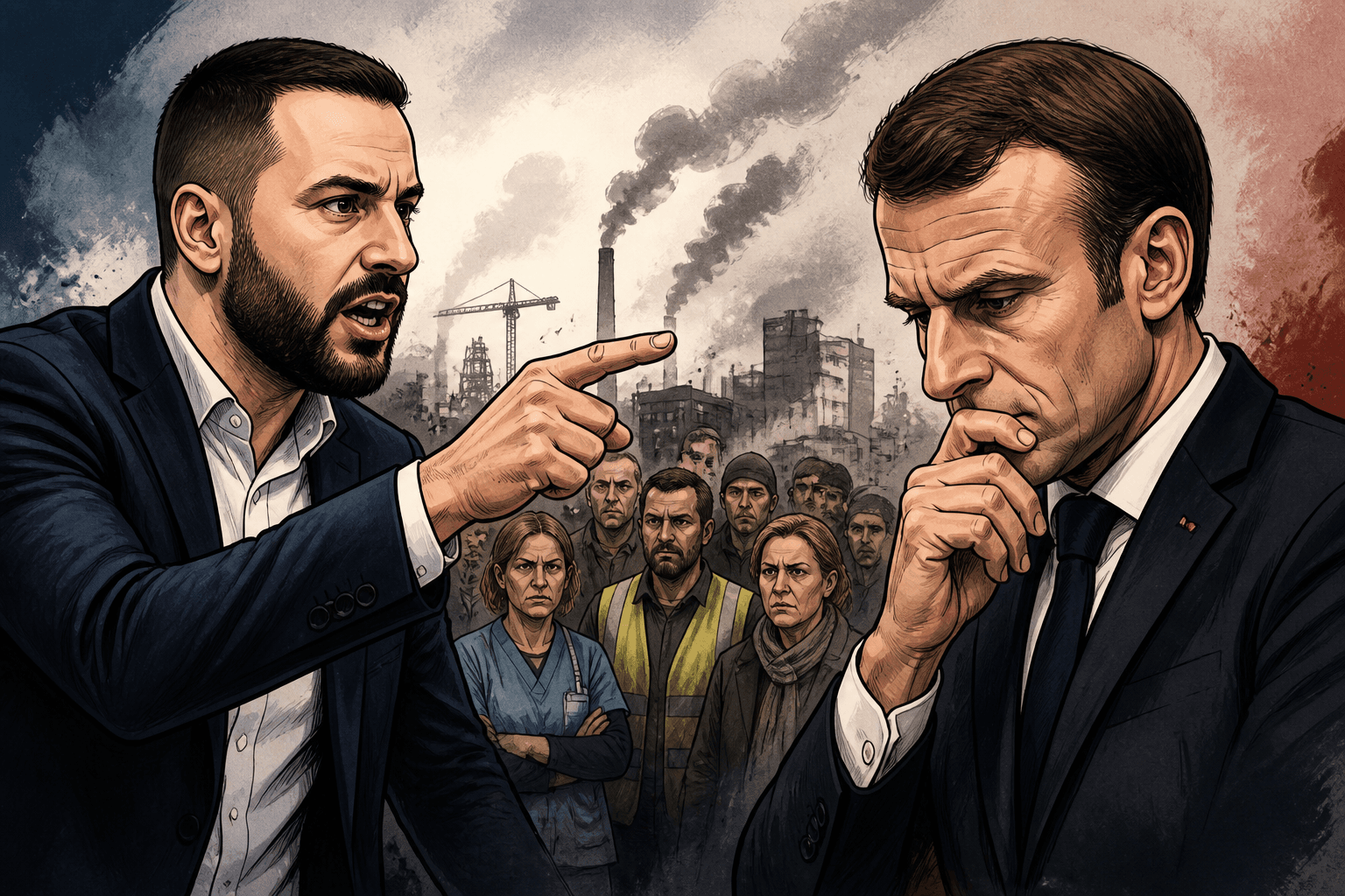 Julien Odoul pilonne le bilan social d'Emmanuel Macron