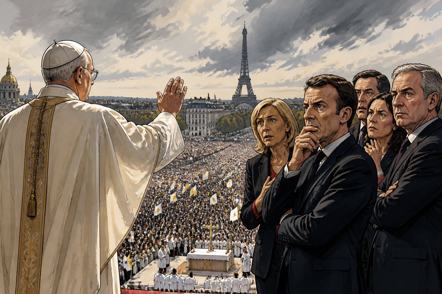 Léon XIV à Paris : la messe géante bouscule la classe politique