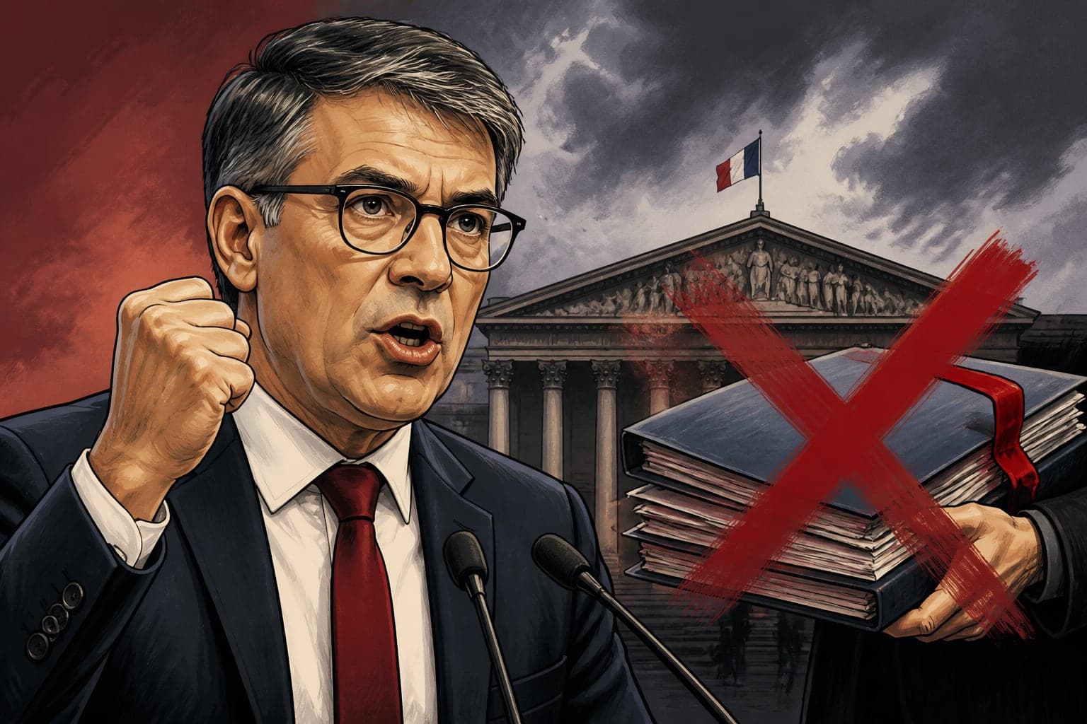 Olivier Faure durcit le ton et menace de censurer le budget