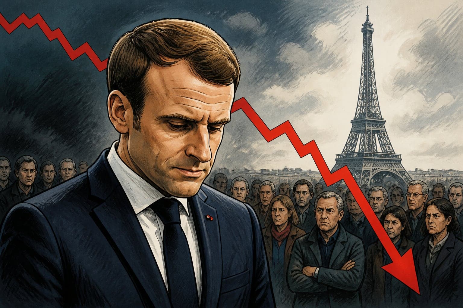 Chute historique : Emmanuel Macron tombe à 18 % de popularité