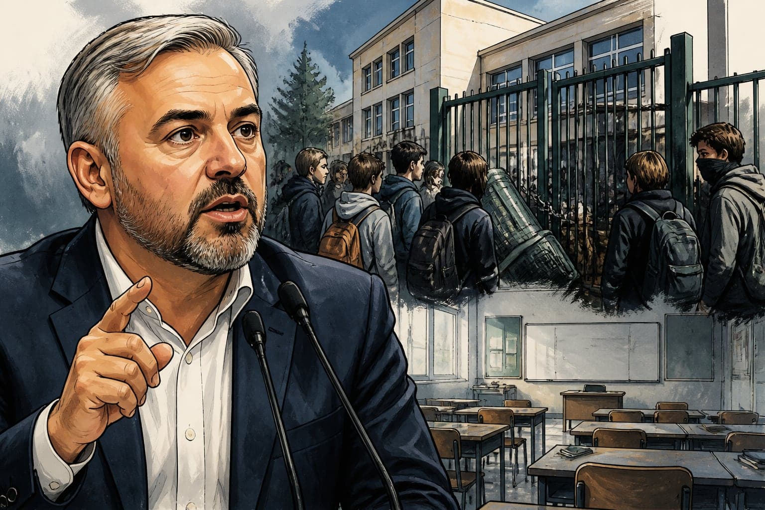 Alexis Corbière alerte sur l'école face aux blocages lycéens