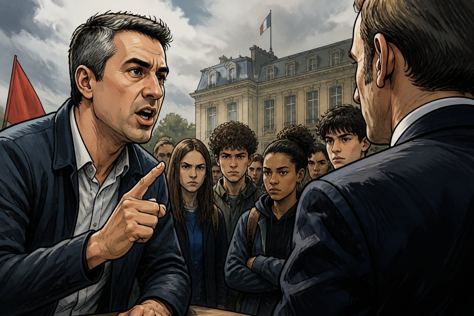 François Ruffin tance le gouvernement face à la colère lycéenne