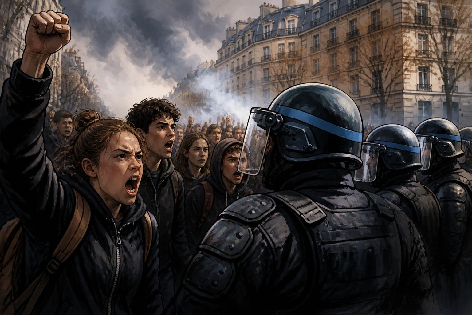 Mobilisation lycéenne : 71 500 manifestants et 24 enquêtes de l'IGPN