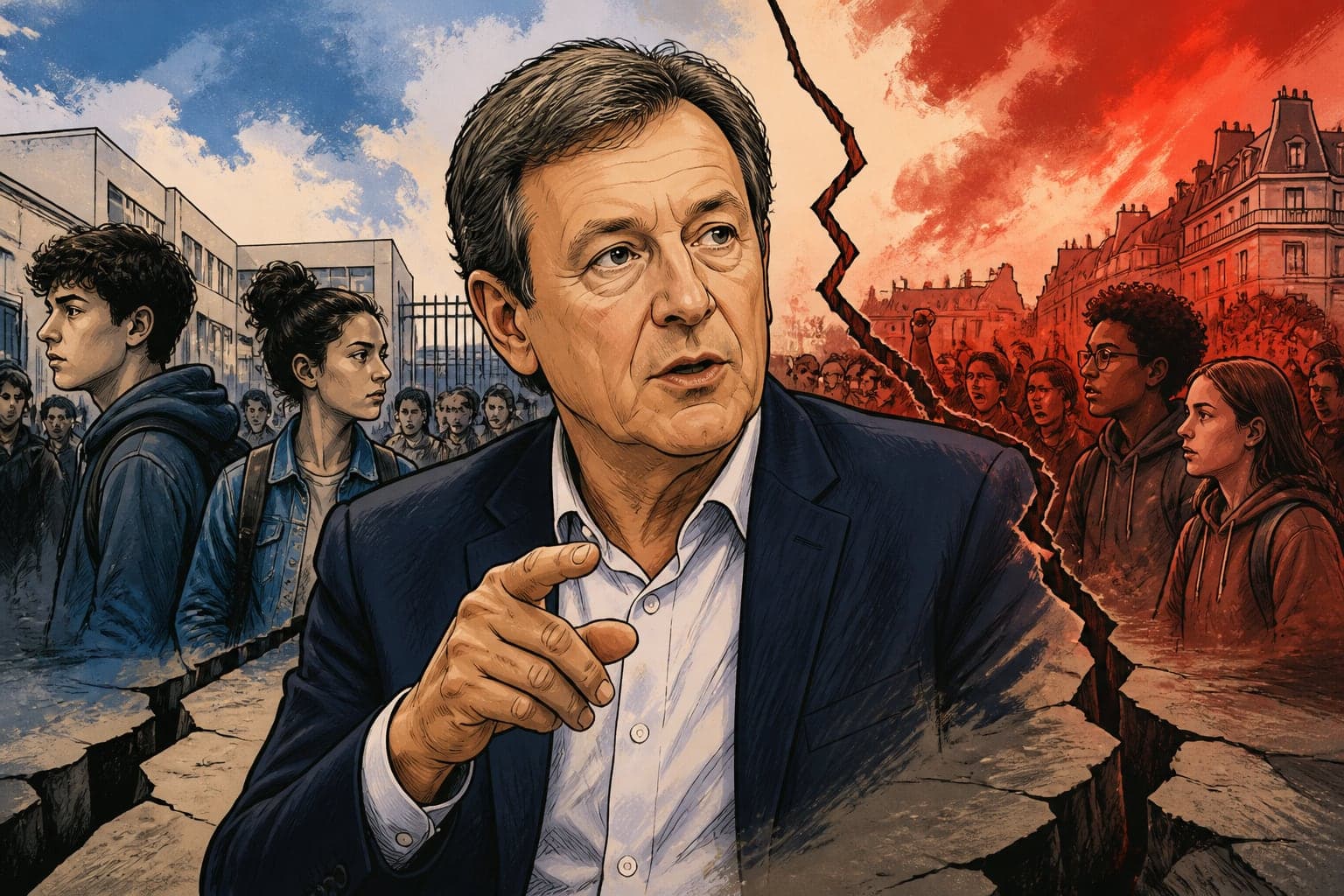 Crise lycéenne : Bruno Jeudy pointe les fractures politiques