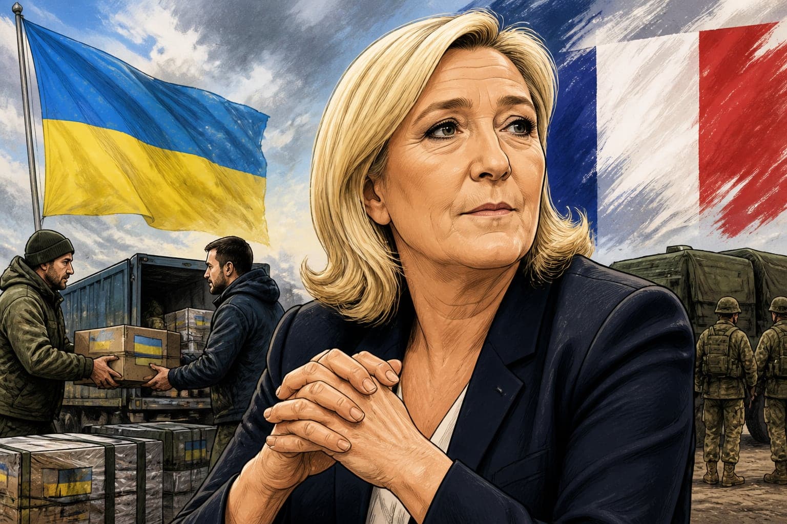 Ukraine : Marine Le Pen maintiendrait l'aide en cas de victoire RN