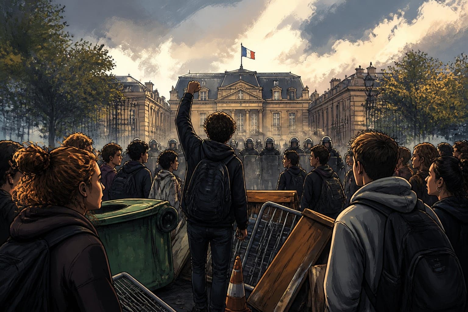Blocus lycéens : la contestation s'étend, l'exécutif brandit le casseur-payeur