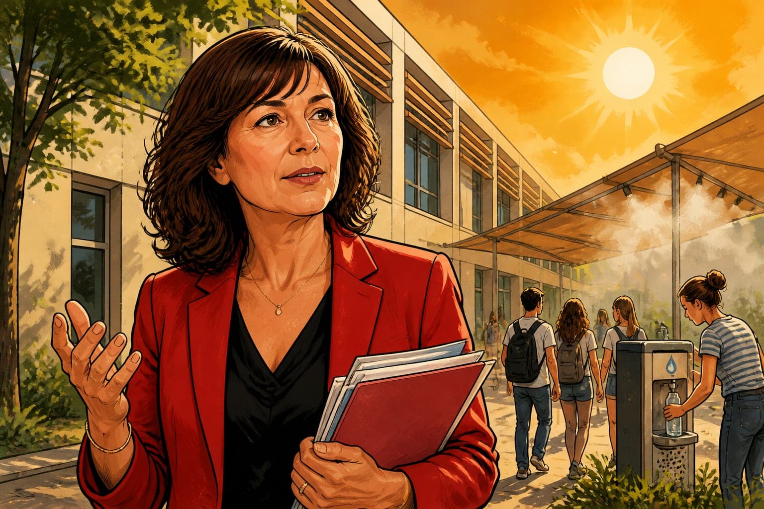 Canicule : Carole Delga engage 10 millions d’euros pour les lycées