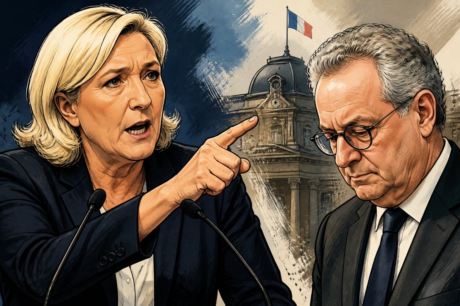 Marine Le Pen exige la démission de Richard Ferrand