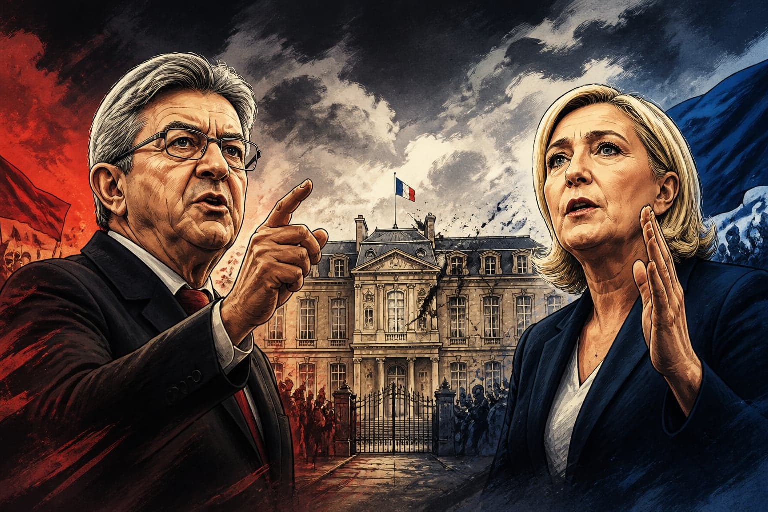 Mélenchon et le RN accentuent leur pression sur les institutions