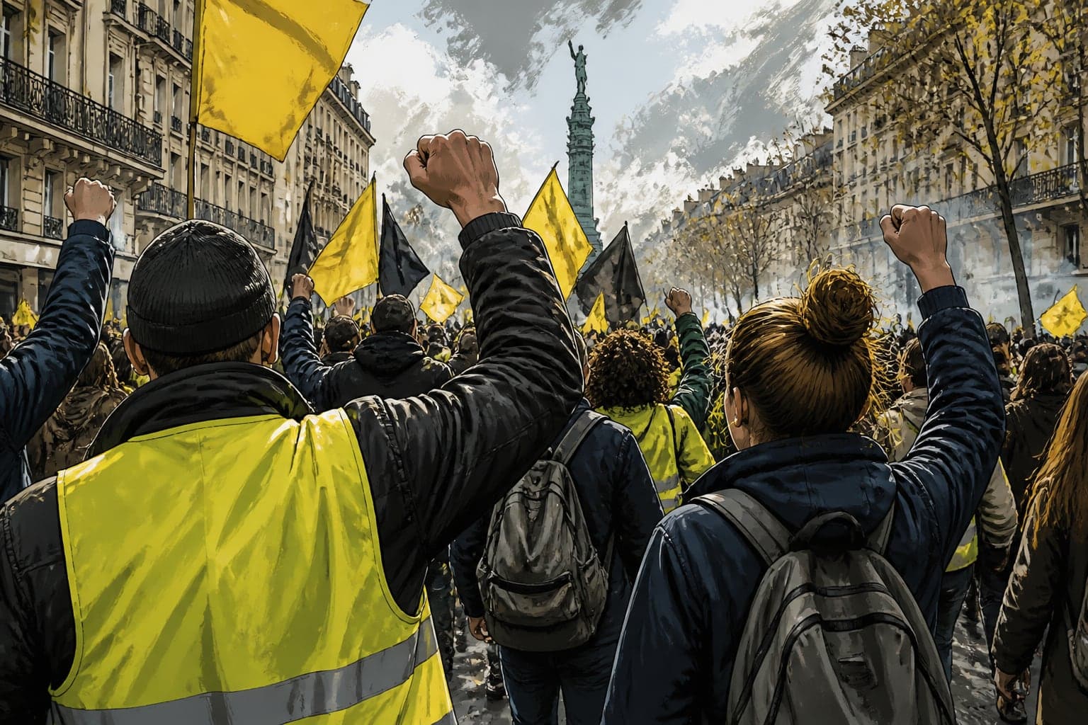 Mobilisation du 17 octobre : lycéens et Gilets jaunes défient l'exécutif