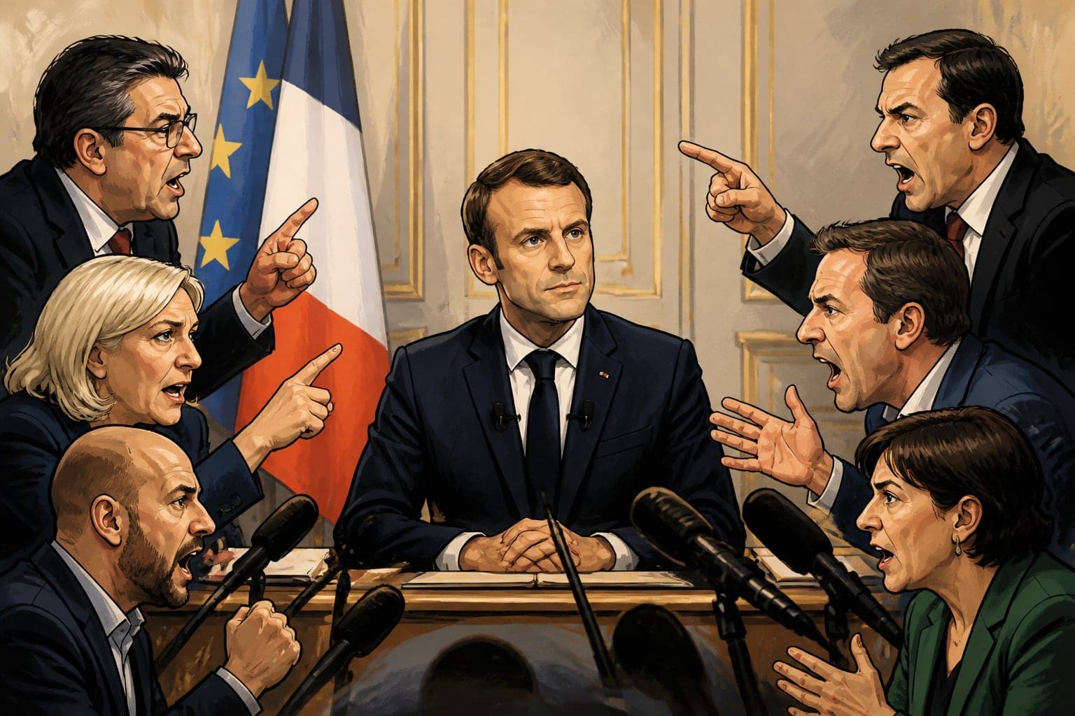 Allocution d'Emmanuel Macron : tir groupé des oppositions