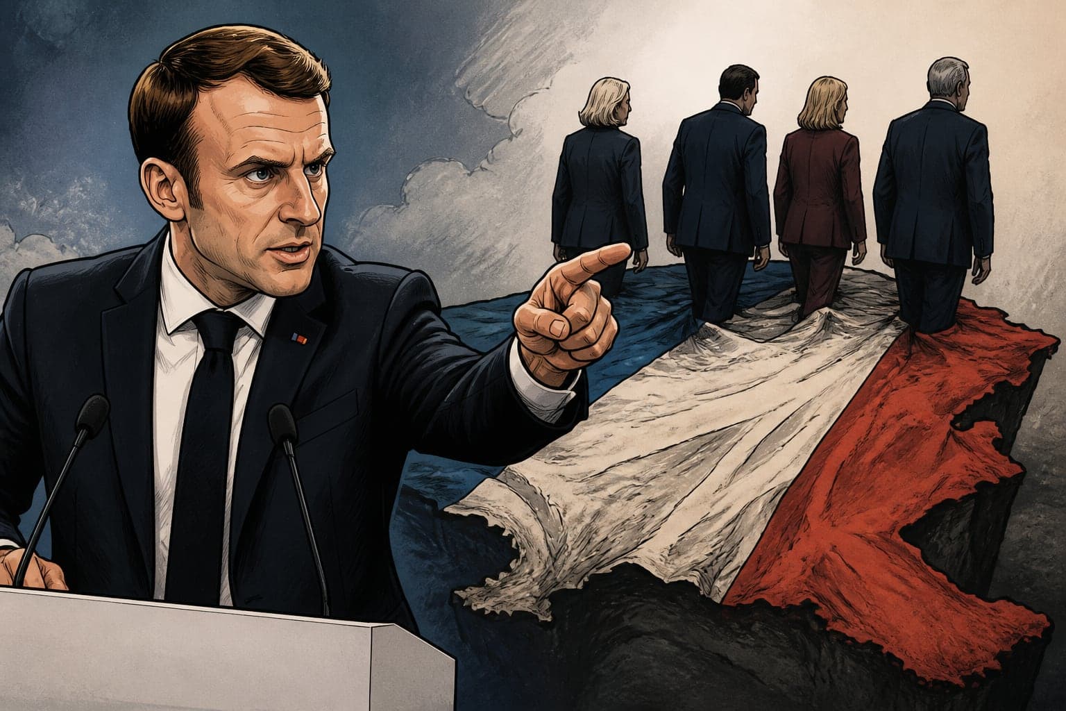 Macron fustige les dirigeants qui font campagne sur le dos de la France