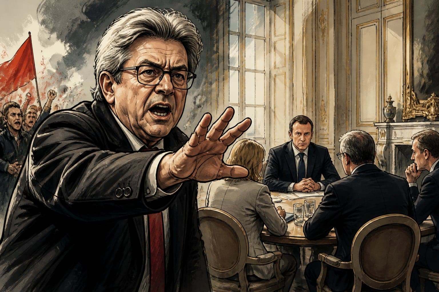 Mélenchon menace de perturber les concertations de Lecornu