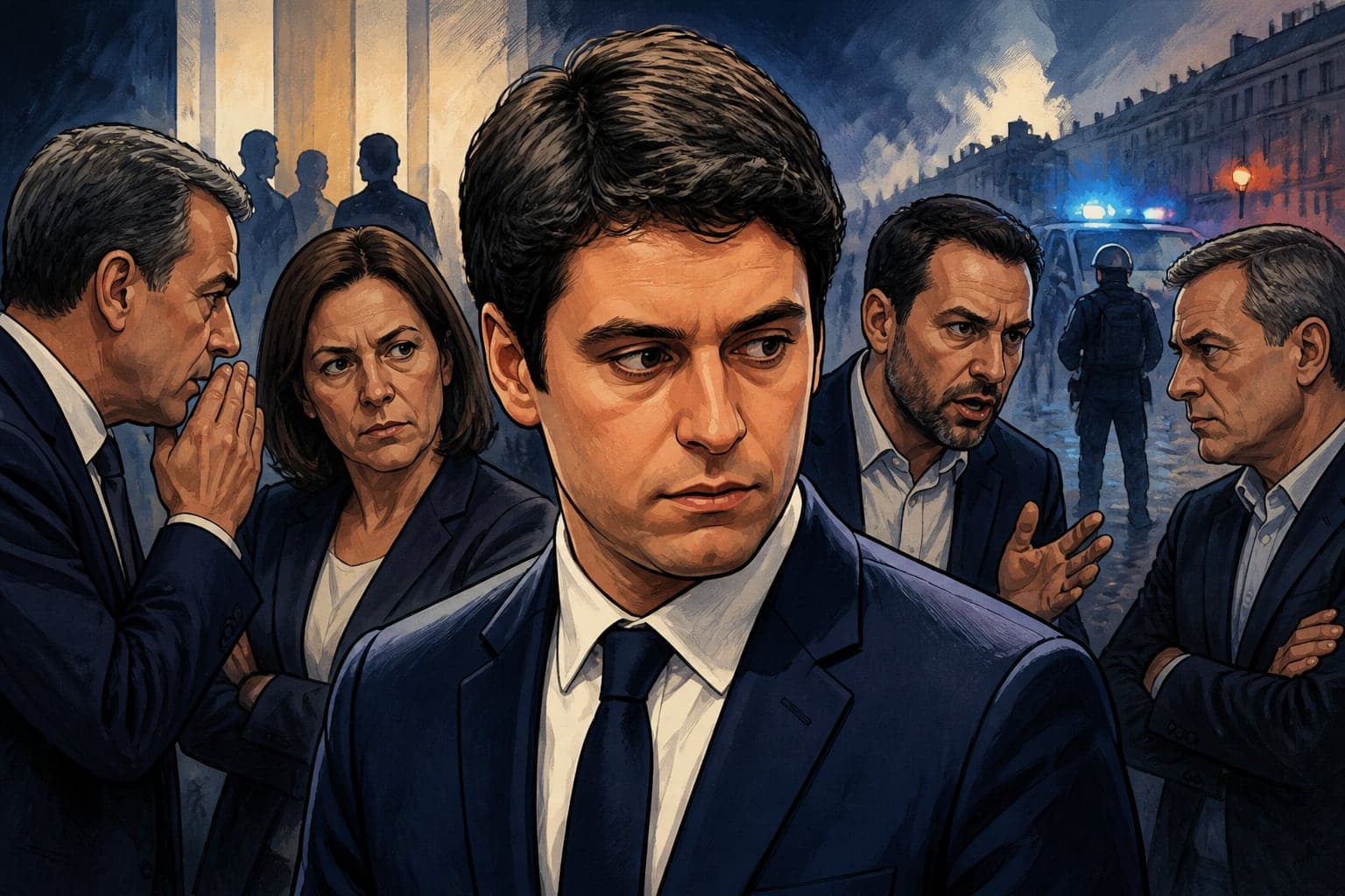 Gabriel Attal bousculé en coulisses et contesté sur la sécurité