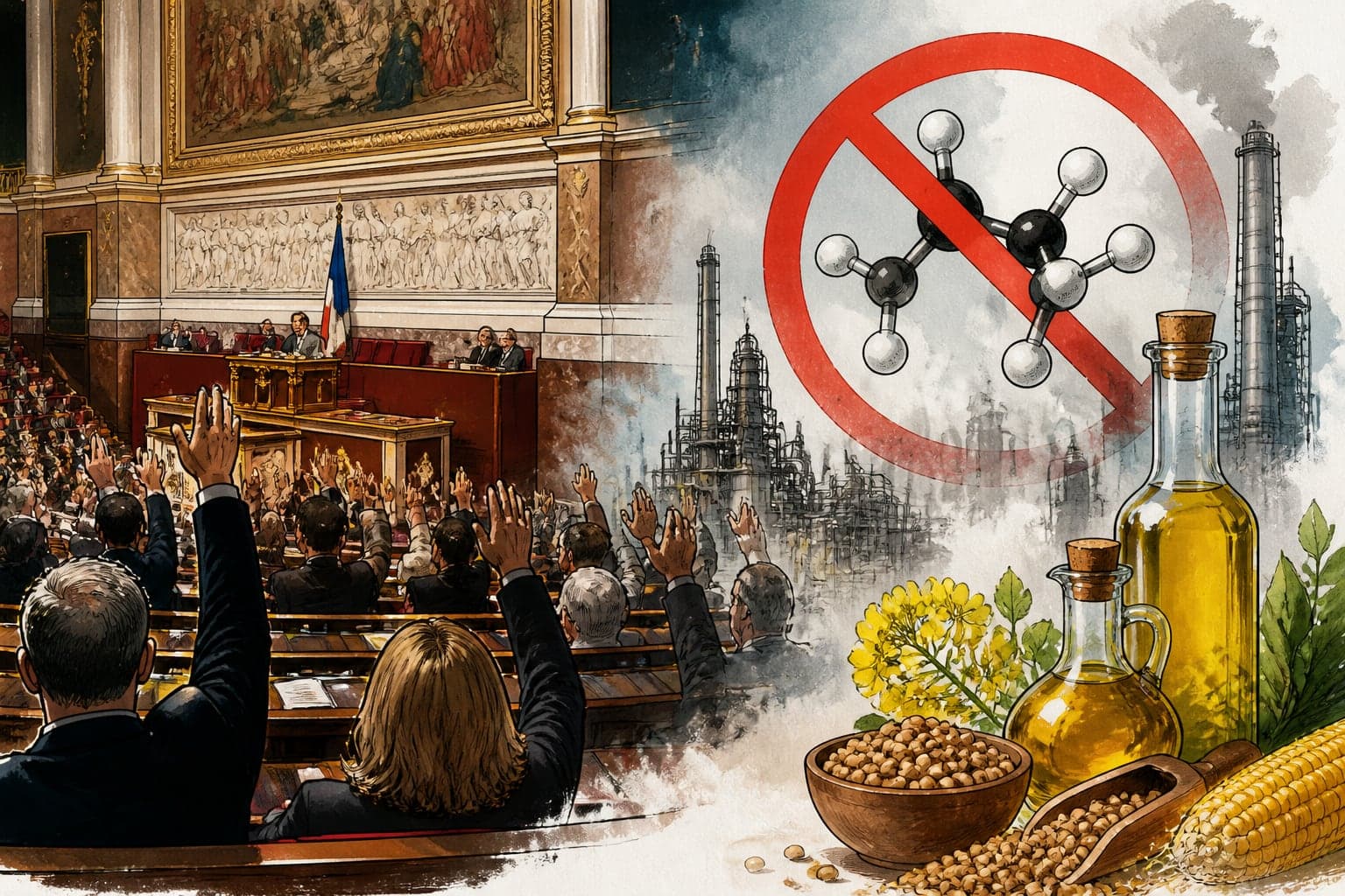 L'Assemblée vote l'interdiction de l'hexane alimentaire dès 2027