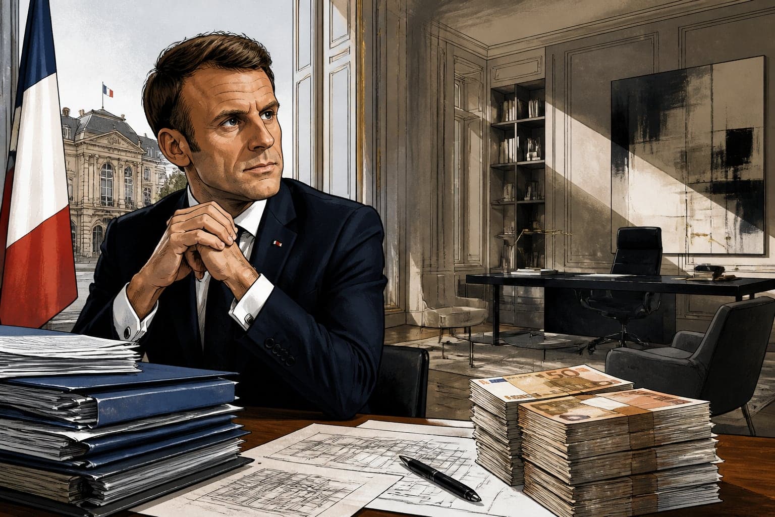 L'exécutif provisionne 2,3 millions pour le futur bureau d'Emmanuel Macron