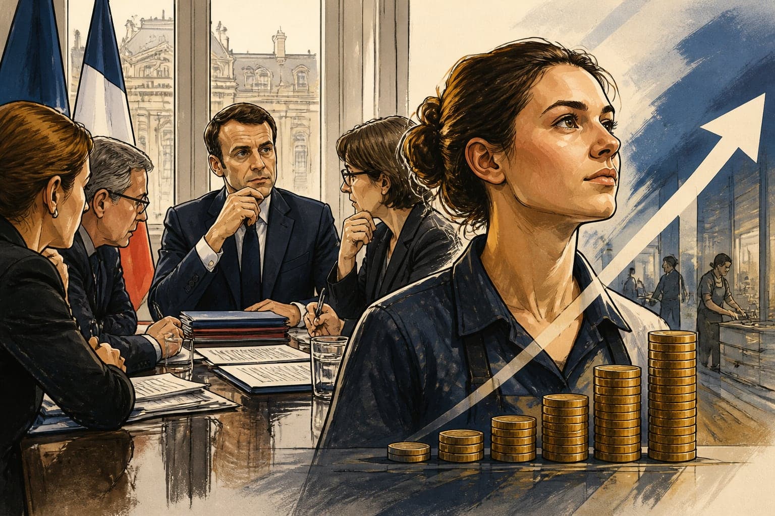 SMIC : l'exécutif étudie une hausse anticipée de 0,8 % face à la colère sociale