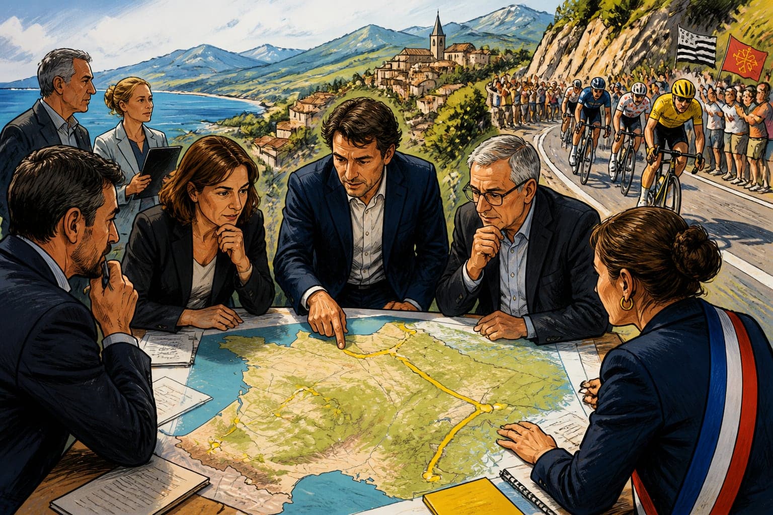 Le tracé du Tour de France 2027 dévoilé, les élus déjà mobilisés