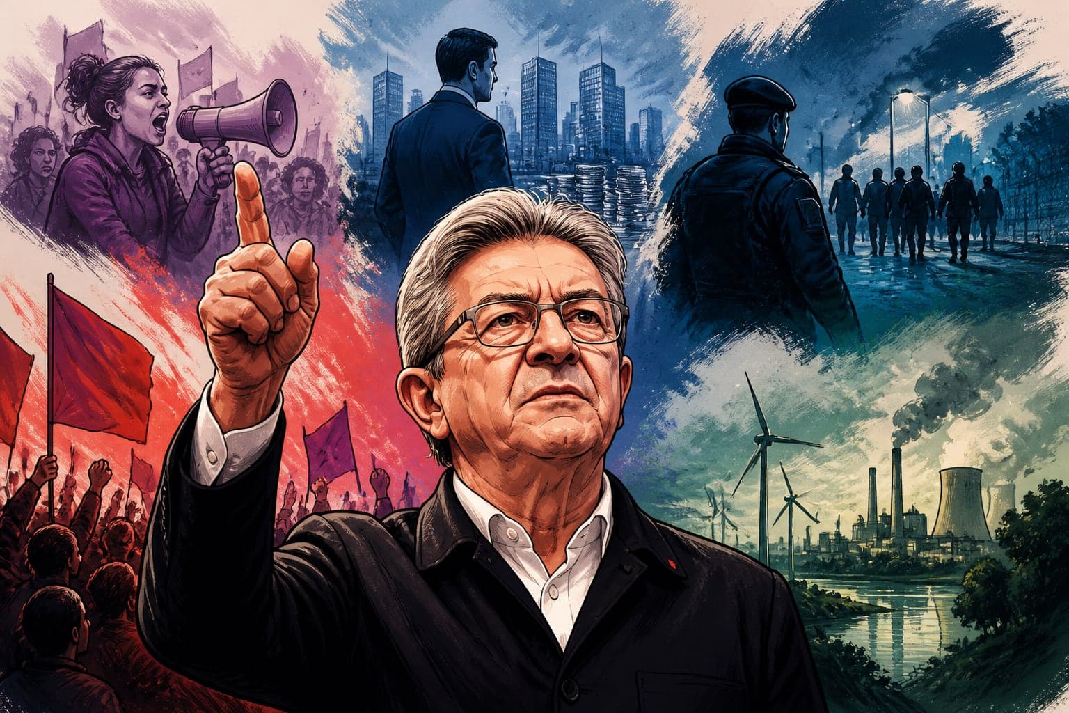 Jean-Luc Mélenchon accentue sa campagne sur des fronts sensibles