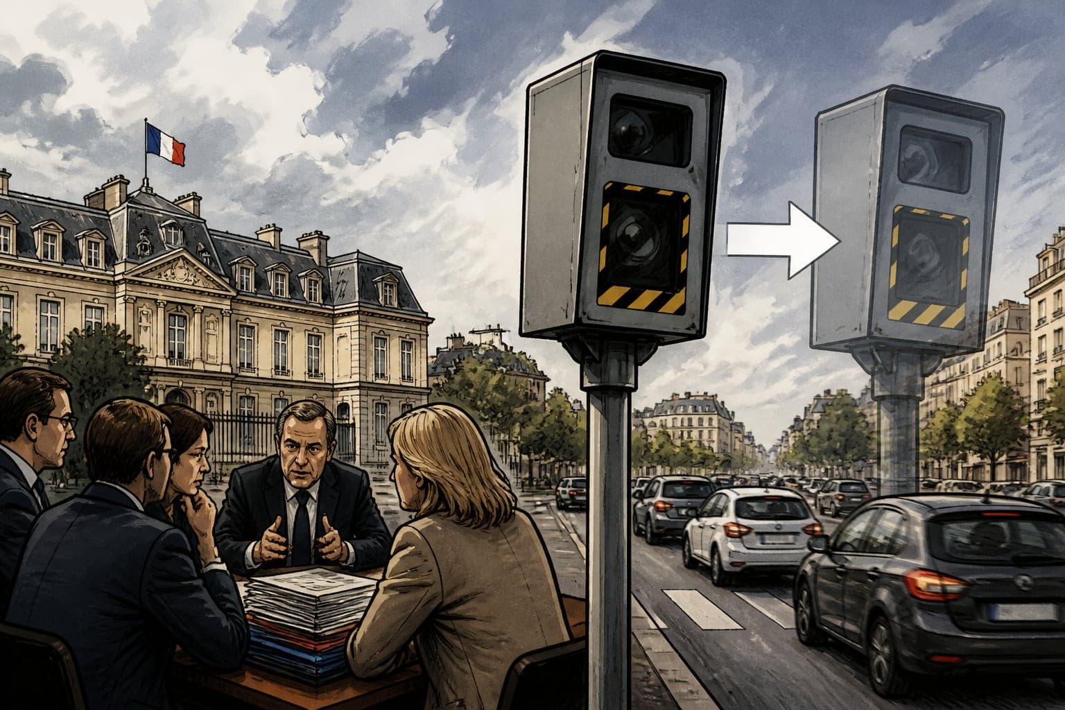 Le gouvernement veut doubler les radars urbains pour le budget 2027