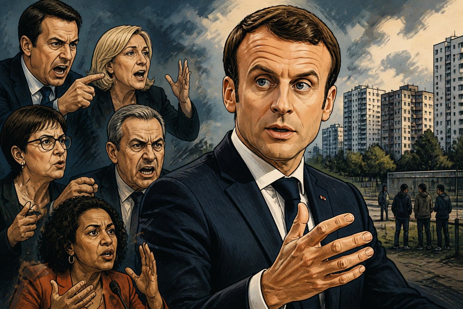 Attentat de Trappes : l'Assemblée se déchire après la sortie d'Emmanuel Macron