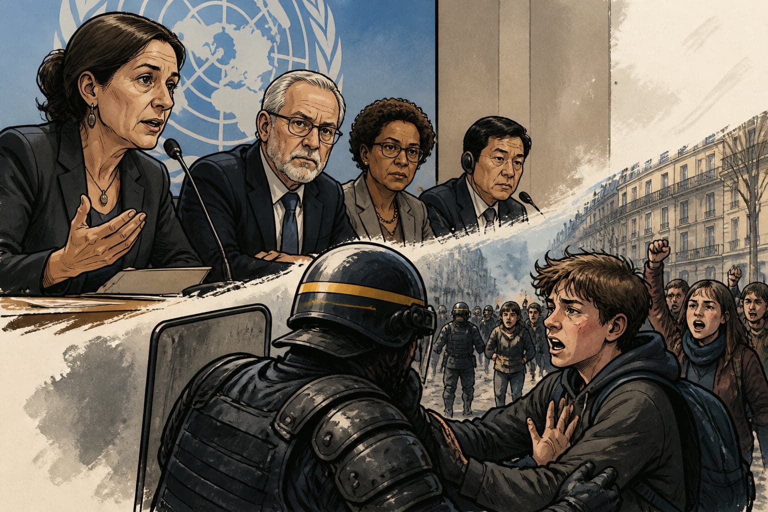 Des experts de l'ONU dénoncent la répression lycéenne en France
