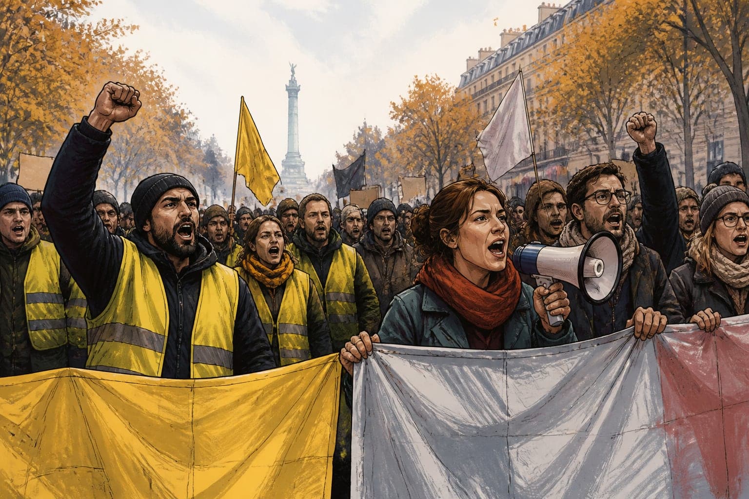 Gilets jaunes et enseignants mobilisés le 31 octobre