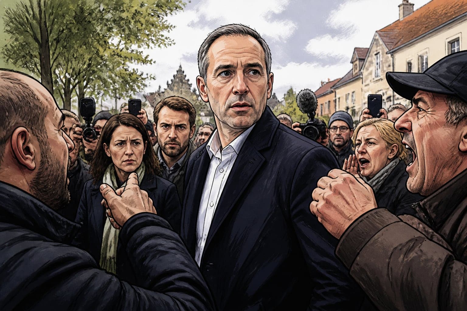 Glucksmann peine à faire campagne sur le terrain, entre incidents et insultes