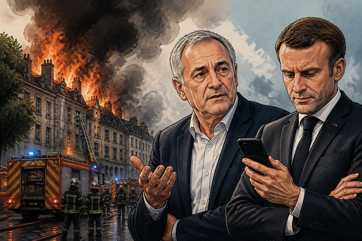 Incendie de Limoges : le maire dit n'avoir reçu ni appel ni SMS de Macron