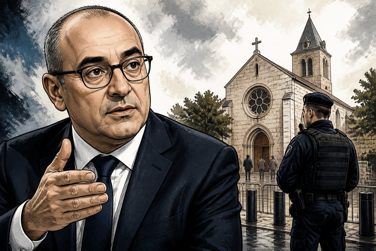 Laurent Nuñez demande plus de sécurité pour les lieux chrétiens